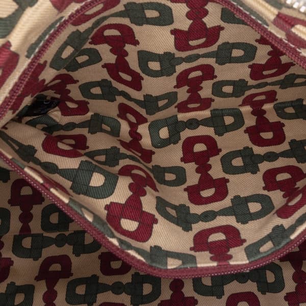 Pre-owned Gucci Guccissima Abbey D Ring Shoulder Bag White