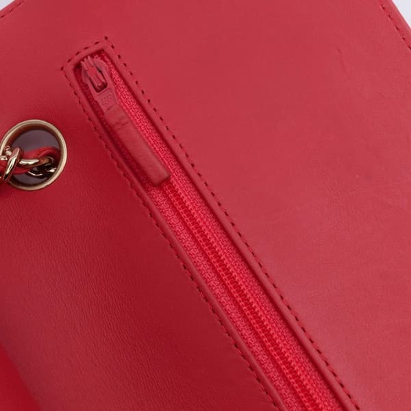 Pre-owned Chanel Medium Classic Chevron Lambskin Double Flap Pink