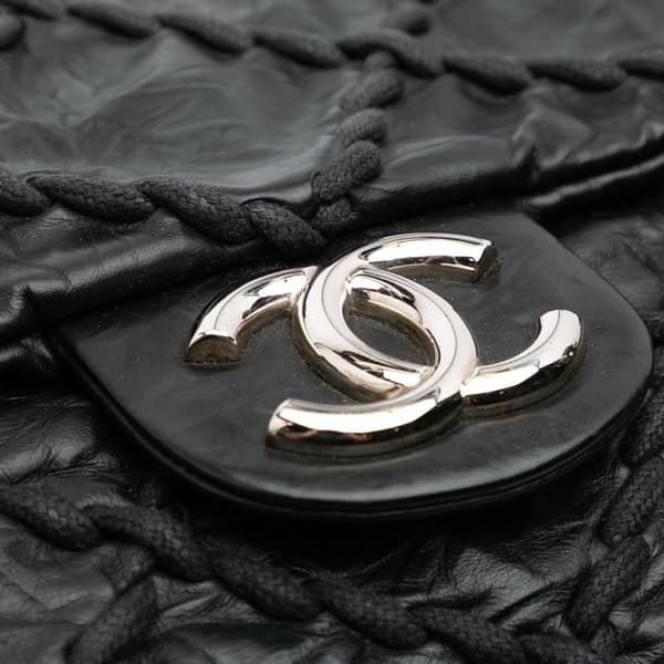 Pre-owned Chanel Jumbo Quilted Calfskin Ultra Stitch Flap Black