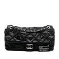 Miniatyrbild 10 av 10: Pre-owned Chanel Jumbo Quilted Calfskin Ultra Stitch Flap Black