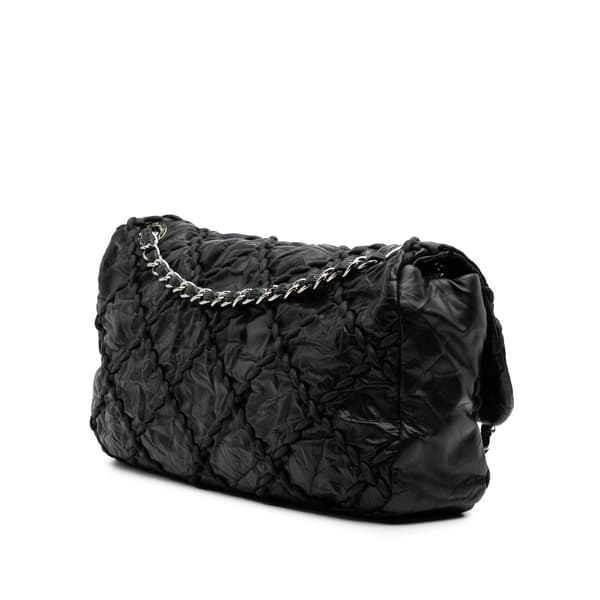 Pre-owned Chanel Jumbo Quilted Calfskin Ultra Stitch Flap Black