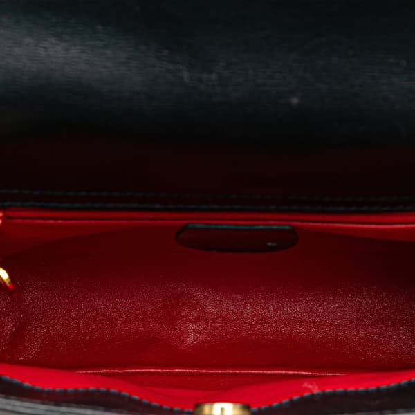 Pre-owned Gucci Leather Shoulder Bag Black