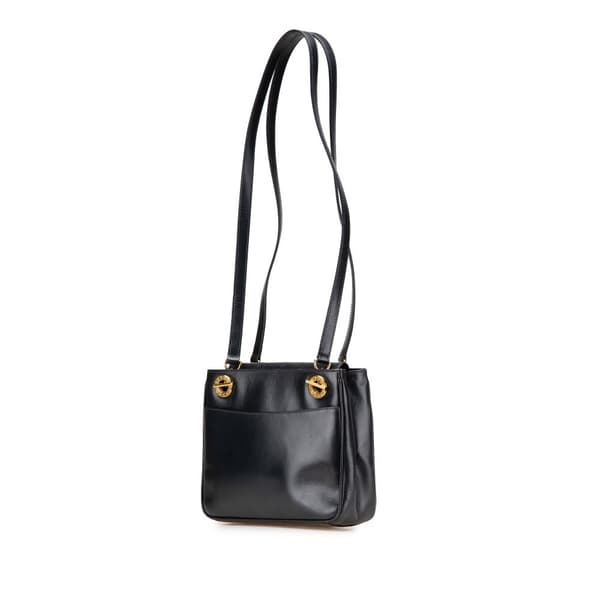 Pre-owned Gucci Leather Shoulder Bag Black