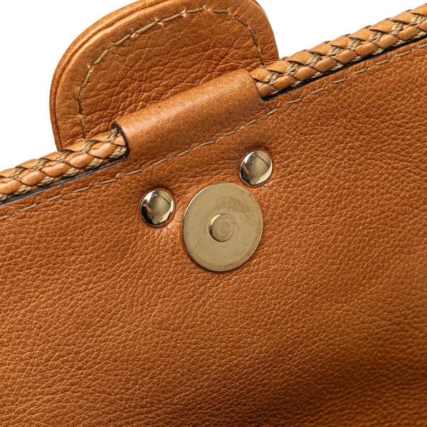 Pre-owned Gucci Leather Marrakech Shoulder Bag Brown
