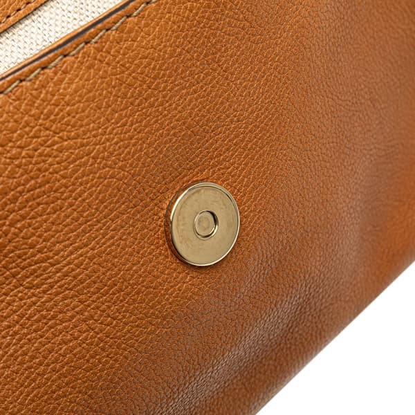 Pre-owned Gucci Leather Marrakech Shoulder Bag Brown