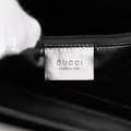 Miniatyrbilde 5 av 10: Pre-owned Gucci Square G Leather Shoulder Bag Black
