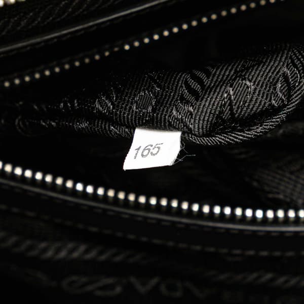 Pre-owned Prada Tessuto Canapa Logo Shoulder Bag Black