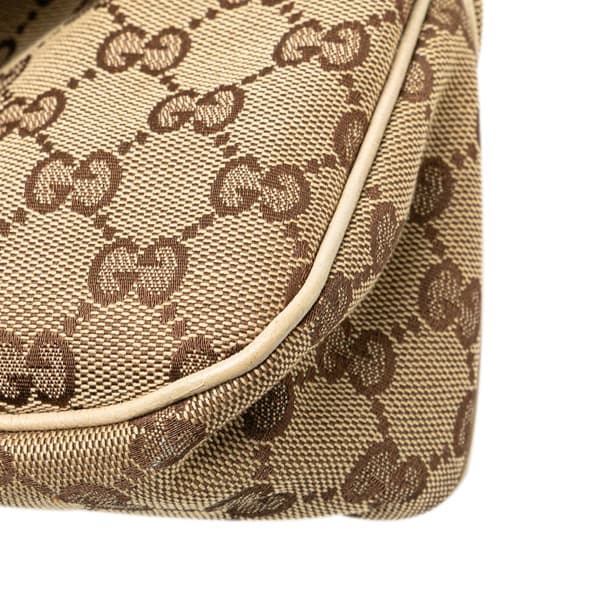 Pre-owned Gucci GG Canvas Eclipse Shoulder Bag Brown