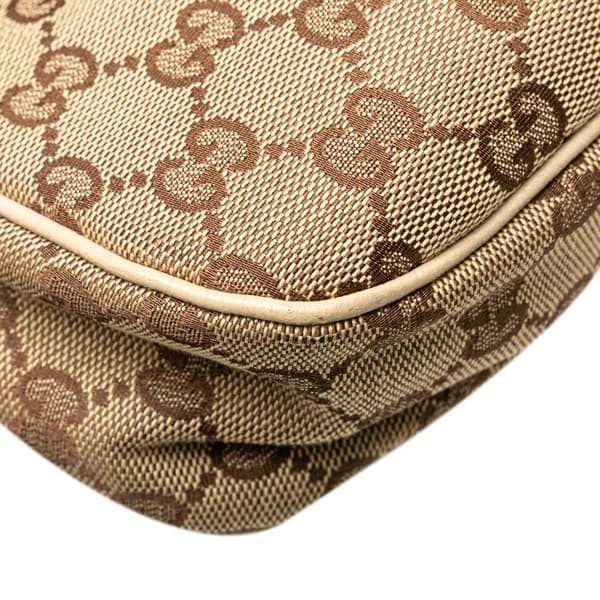 Pre-owned Gucci GG Canvas Eclipse Shoulder Bag Brown