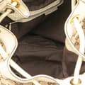 Miniatyrbillede 4 af 10: Pre-owned Gucci GG Canvas Interlocking Icon Drawstring Hobo Brown