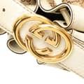 Miniatyrbillede 9 af 10: Pre-owned Gucci GG Canvas Interlocking Icon Drawstring Hobo Brown