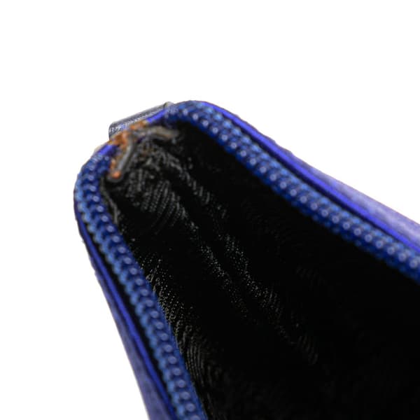 Pre-owned Gucci Satin Boat Blue