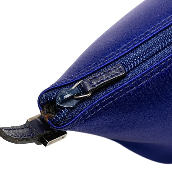 Pre-owned Gucci Satin Boat Blue