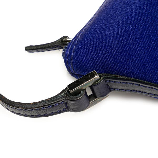 Pre-owned Gucci Satin Boat Blue
