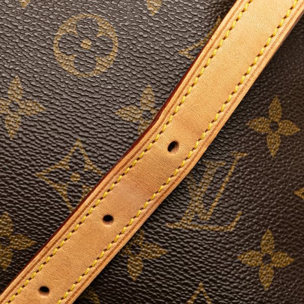 Pre-owned Louis Vuitton Monogram Musette Tango Short Strap Brown