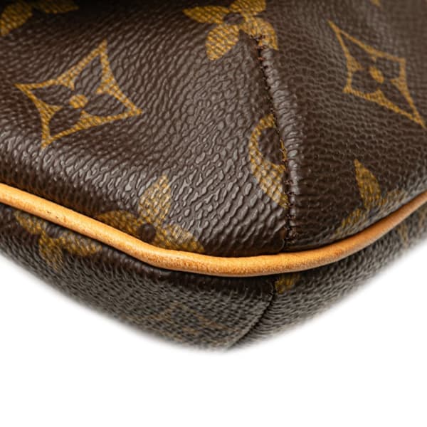 Pre-owned Louis Vuitton Monogram Musette Tango Short Strap Brown