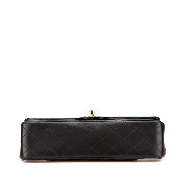 Pre-owned Chanel Medium Classic Lambskin Double Flap Black
