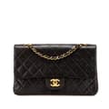 Miniatyrbild 1 av 10: Pre-owned Chanel Medium Classic Lambskin Double Flap Black