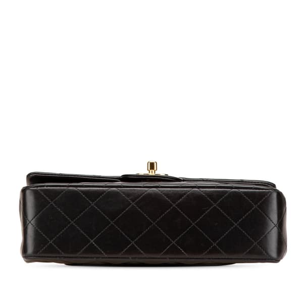 Pre-owned Chanel Small Classic Lambskin Double Flap Black
