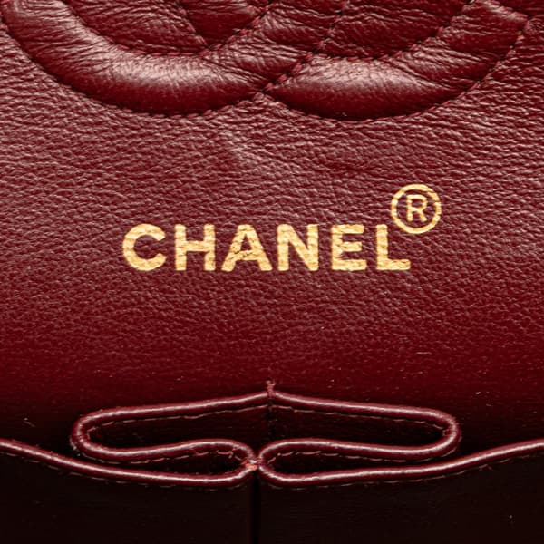 Pre-owned Chanel Small Classic Lambskin Double Flap Black