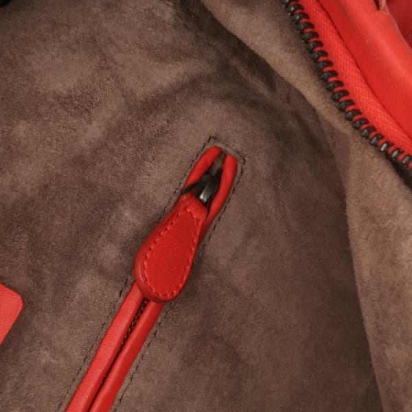 Pre-owned Bottega Veneta Nappa Intrecciato Cube Shoulder Bag Red