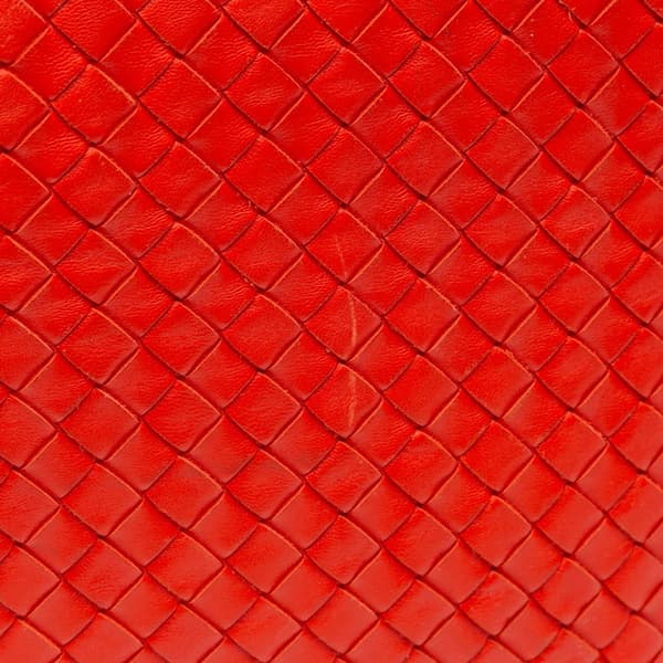 Pre-owned Bottega Veneta Nappa Intrecciato Cube Shoulder Bag Red