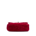 Miniatyrbillede 3 af 10: Pre-owned Chanel Mini Velvet Camellia Flap Red