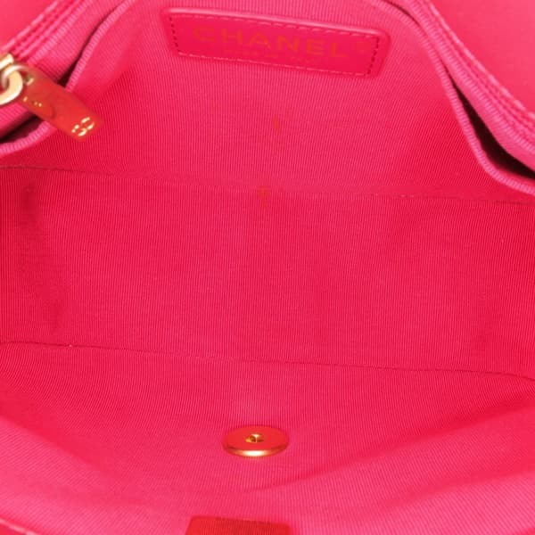 Pre-owned Chanel Mini Velvet Camellia Flap Red