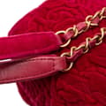 Miniatyrbillede 10 af 10: Pre-owned Chanel Mini Velvet Camellia Flap Red