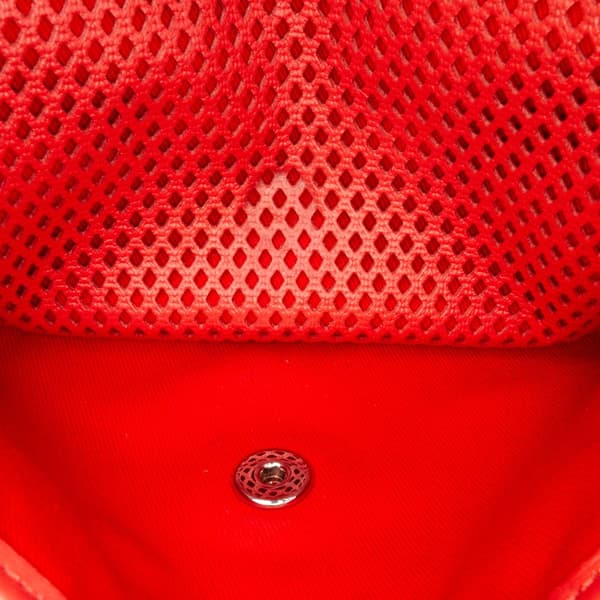 Pre-owned Chanel Medium Lambskin Perforated Up In The Air Flap Red