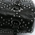 Miniatyrbilde 9 av 10: Pre-owned Chanel Washed Lambskin Studded Metal Beauty Flap Black