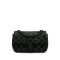 Miniatyrbilde 1 av 10: Pre-owned Chanel Washed Lambskin Studded Metal Beauty Flap Black