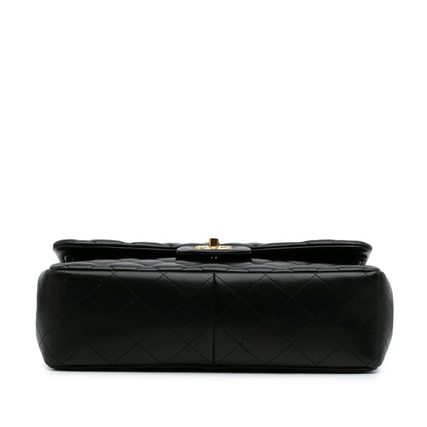 Pre-owned Chanel Jumbo Classic Lambskin Double Flap Black