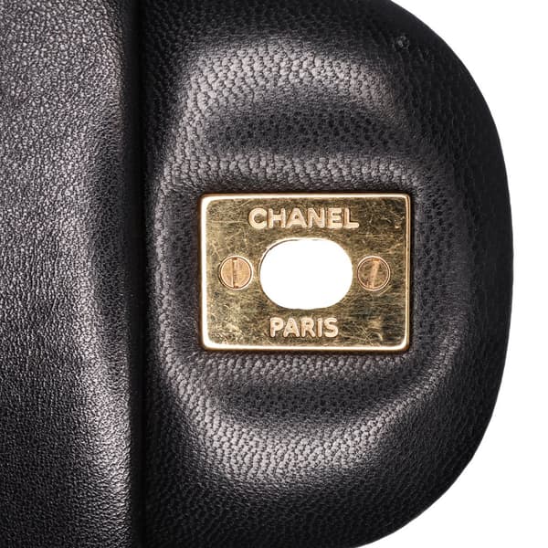 Pre-owned Chanel Jumbo Classic Lambskin Double Flap Black