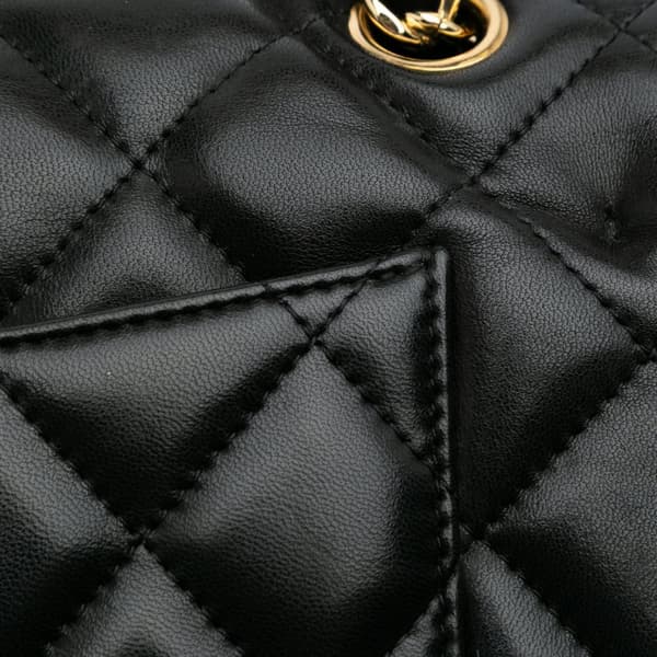 Pre-owned Chanel Jumbo Classic Lambskin Double Flap Black