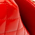 Miniatyrbilde 9 av 10: Pre-owned Chanel Medium Classic Patent Valentines Heart Charms Single Flap Red
