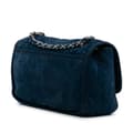 Pikkukuva 2 / 10: Pre-owned Chanel Medium Quilted Nubuck Natural Beauty Split Pocket Flap Blue