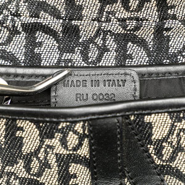 Pre-owned Dior Diorissimo Canvas Saddle Bag Blue
