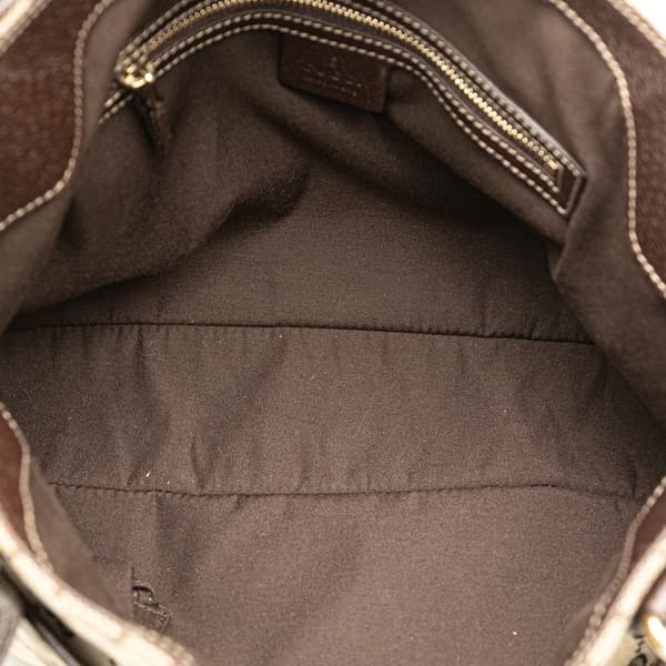 Pre-owned Gucci GG Canvas Charmy Shoulder Bag Brown