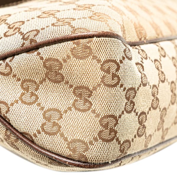 Pre-owned Gucci GG Canvas Charmy Shoulder Bag Brown