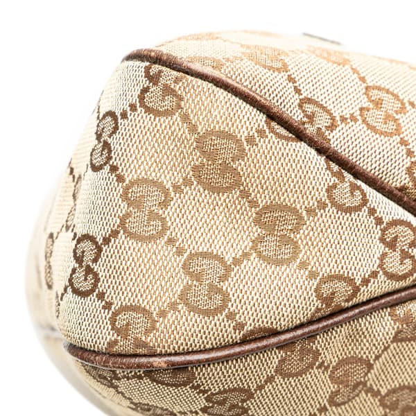 Pre-owned Gucci GG Canvas Charmy Shoulder Bag Brown