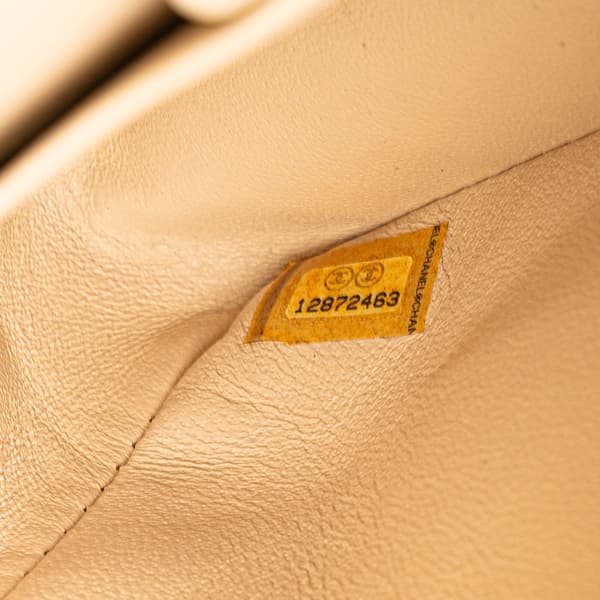 Pre-owned Chanel Medium Classic Caviar Double Flap Brown