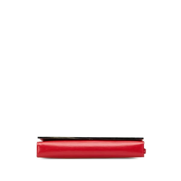 Pre-owned Louis Vuitton Epi Sevigne Clutch Red