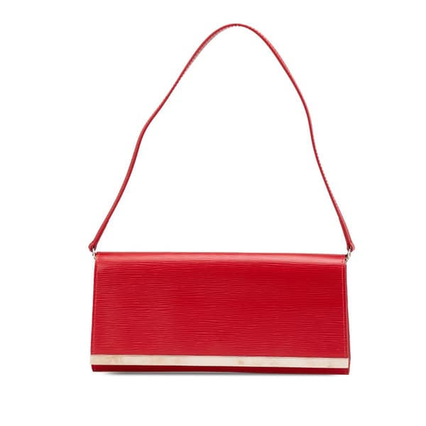 Pre-owned Louis Vuitton Epi Sevigne Clutch Red