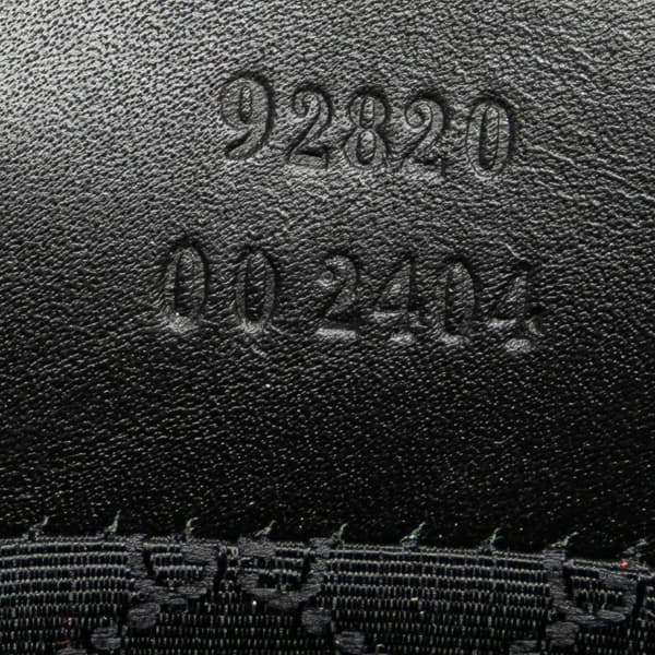 Pre-owned Gucci Web Denim Shoulder Bag Black
