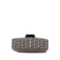 Miniatyrbild 3 av 10: Pre-owned Fendi Zucchino Canvas Flap Shoulder Bag Gray