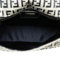 Miniatyrbild 4 av 10: Pre-owned Fendi Zucchino Canvas Flap Shoulder Bag Gray