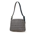 Miniatyrbild 2 av 10: Pre-owned Fendi Zucchino Canvas Flap Shoulder Bag Gray