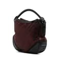 Miniatyrbillede 2 af 10: Pre-owned Burberry Tonal Check Nylon Hobo Red