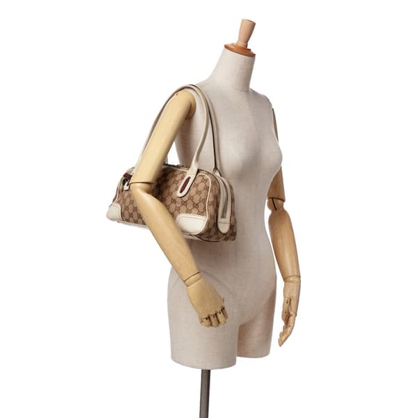 Pre-owned Gucci GG Canvas Princy Shoulder Bag Brown